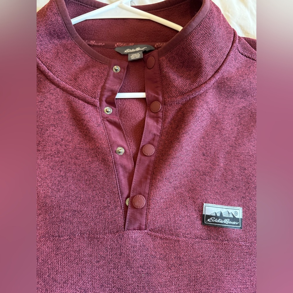 Eddie Bauer Men's Quarter Zip Pullover Sz XXL